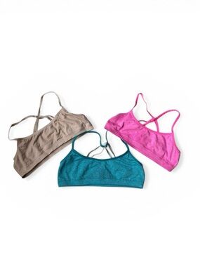🎇🎆3for$9 Girls Hanes Training Bras - Pink, Teal, and Tan